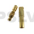 Q-C-0019 Quantum Φ4.0 mm Gold Plated Bullet Connectors  